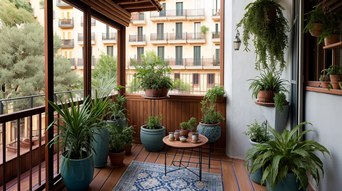 Kokedama colgada del techo de una cocina de alquiler, decoración de jardinería de interior sin agujeros