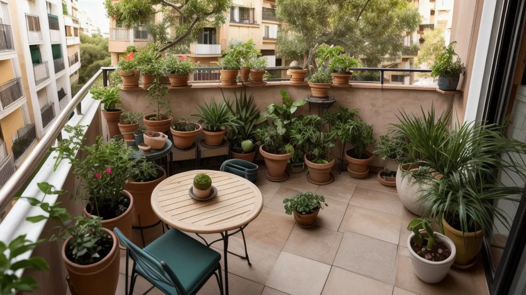Mano preparando un remedio ecológico casero con bicarbonato de sodio en un pulverizador sobre las baldosas de una terraza