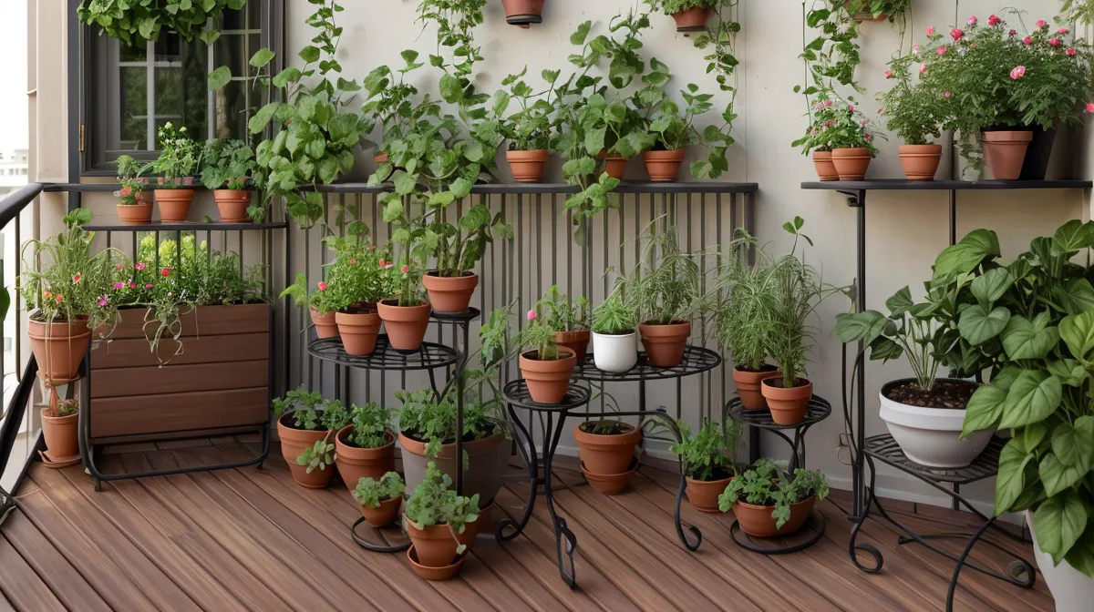 Cómo saber cuándo trasplantar plantas en macetas de mi balcón pequeño