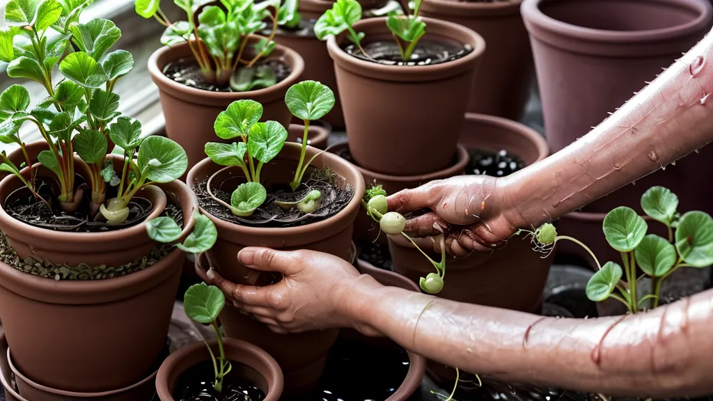 Rábanos de forma alargada frente a rábanos redondos cultivados en maceta poco profunda