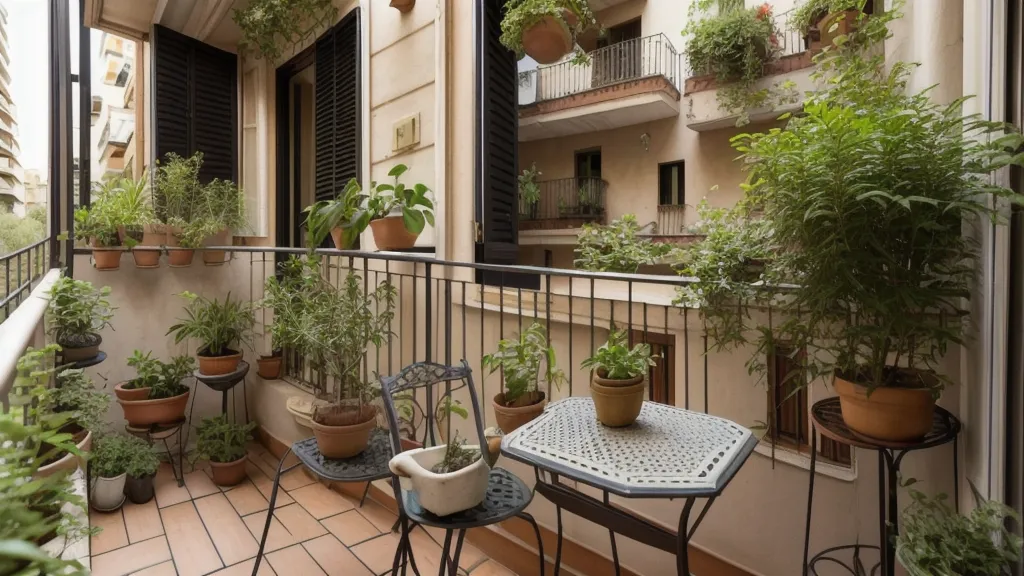 Manos organizando sobres de semillas de hortalizas sobre una mesa de madera, primer paso de la jardinería de principiantes en el balcón