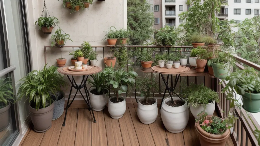 Kokedama reseca sobre la mesa de trasplantes, con el musgo quebradizo antes del mantenimiento