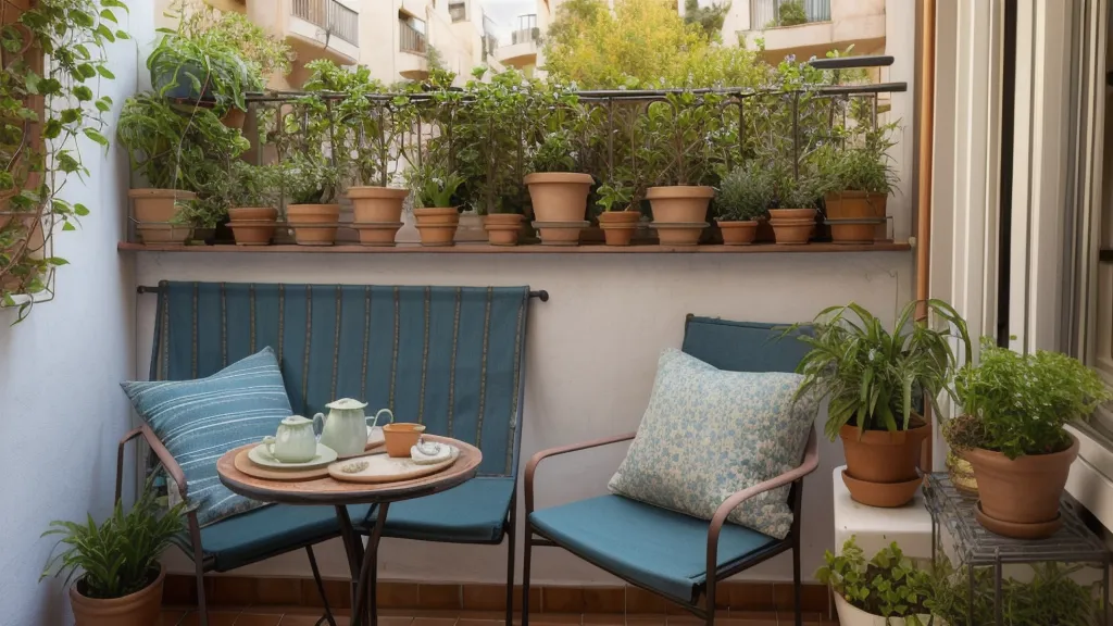 Manos dando forma a una kokedama artesanal con musgo y sustrato en una terraza de Barcelona