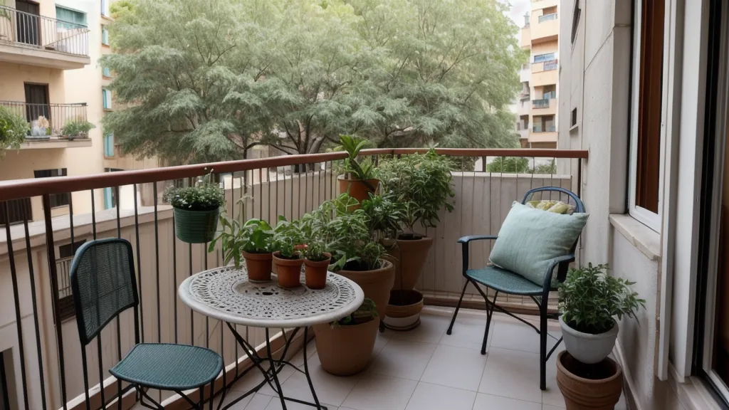 Maceta profunda con fondo real para tomates cherry en un balcón pequeño del Eixample